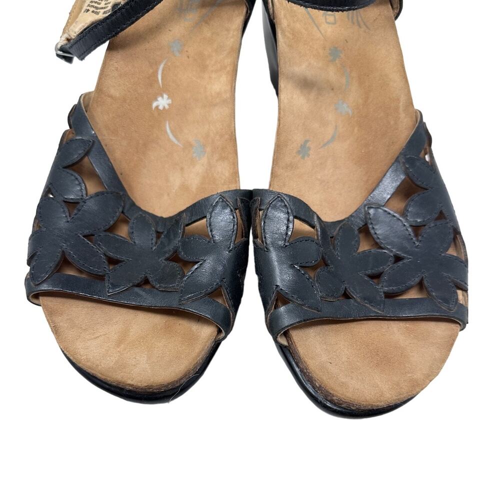 Dansko black floral cut out sandal size 40 - Picture 7 of 9